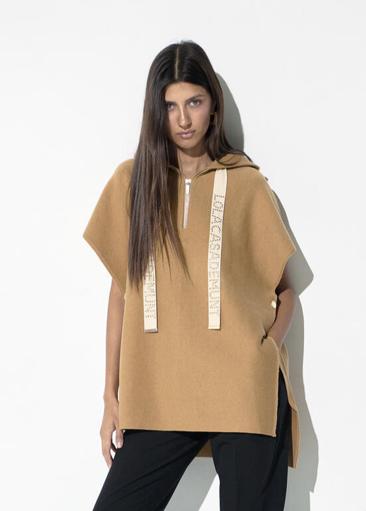 CAPA DE MALHA CAMEL LC - LOLA CASADEMUNT