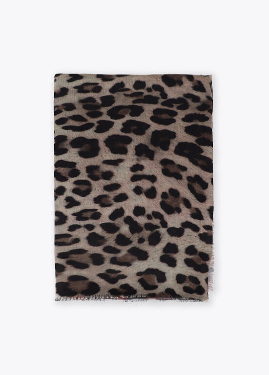 ECHARPE ANIMAL PRINT COM DEGRADÊ DE TONS - LOLA CASADEMUNT