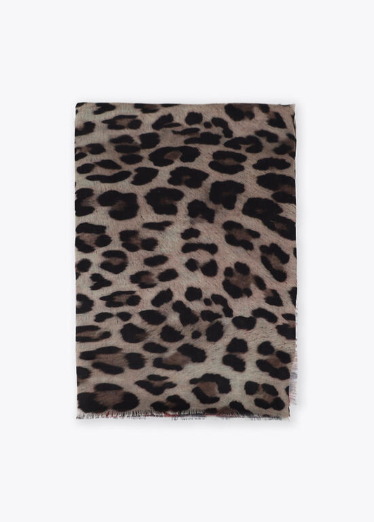 ECHARPE ANIMAL PRINT COM DEGRADÊ DE TONS - LOLA CASADEMUNT