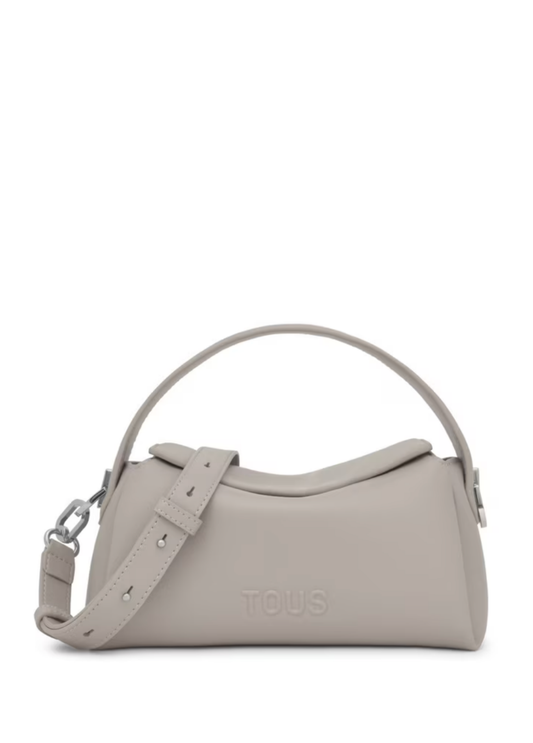 MALA TIRACOLO PEQUENA TAUPE BLOOM - TOUS