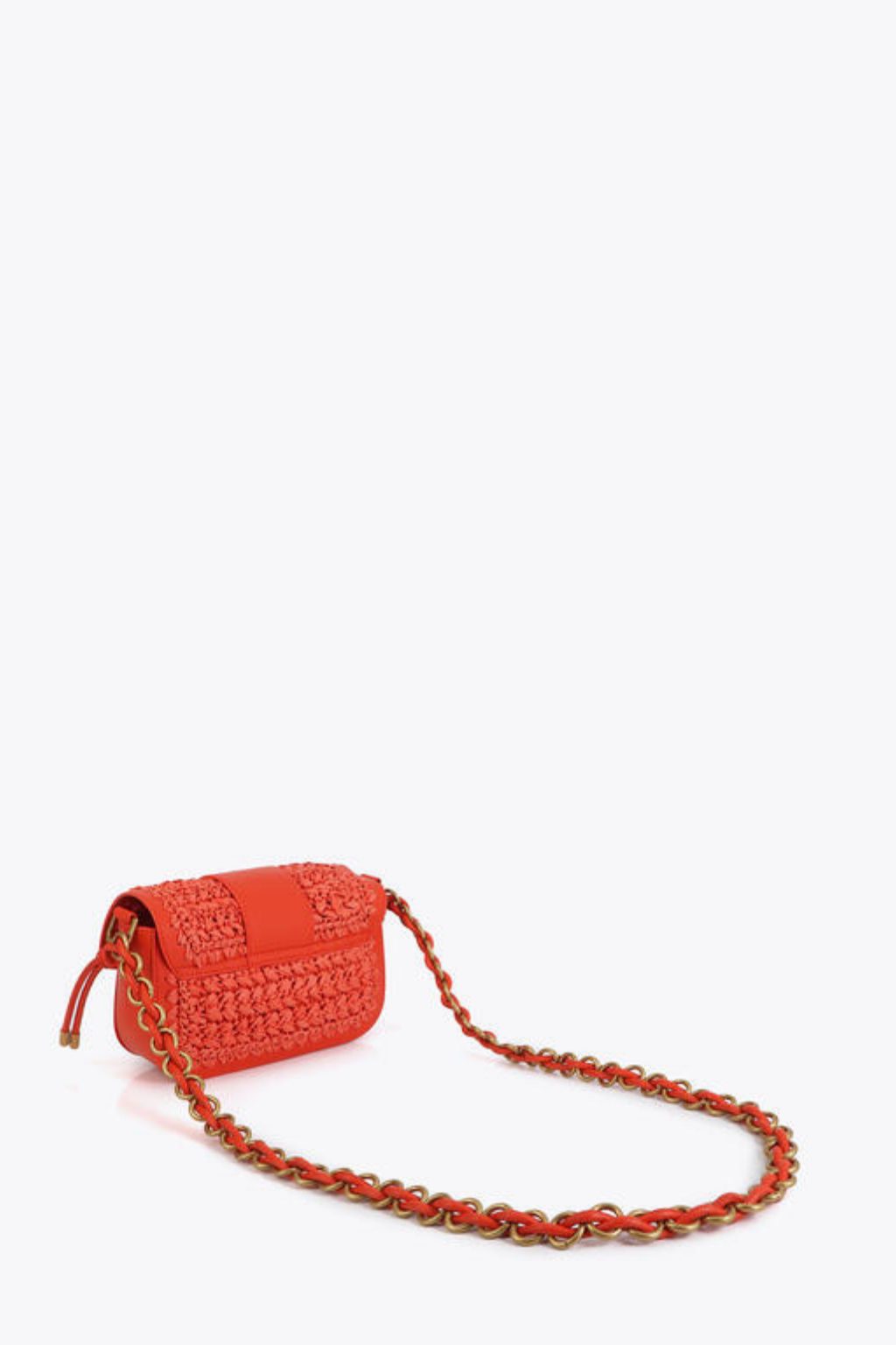 MALA TIRACOLO COM DETALHE ENTRAÇADO E FECHO M - LOLA CASADEMUNT BY MAITE