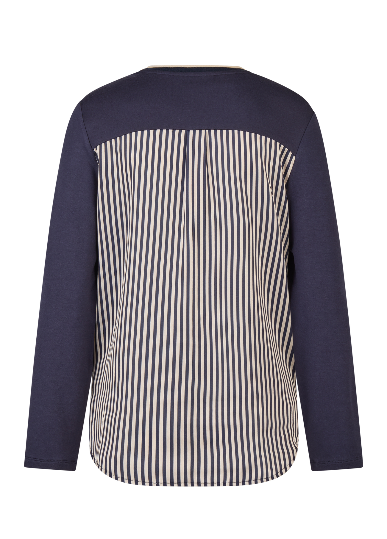 BLUSA ESTAMPADA COM RISCAS VERTICAIS NAS COSTAS - BARBARA LEBEK