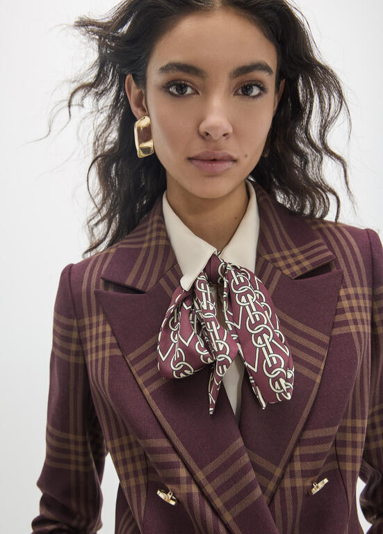 BLAZER ASSERTOADO COM ESTAMPADO DE XADREZ MAITE - LOLA CASADEMUNT