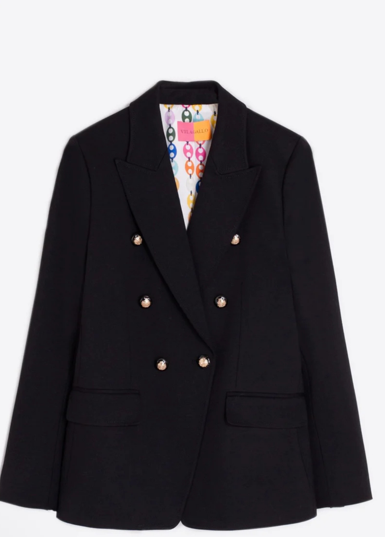 BLAZER PRETO MALHA ELÁSTICA - VILAGALLO