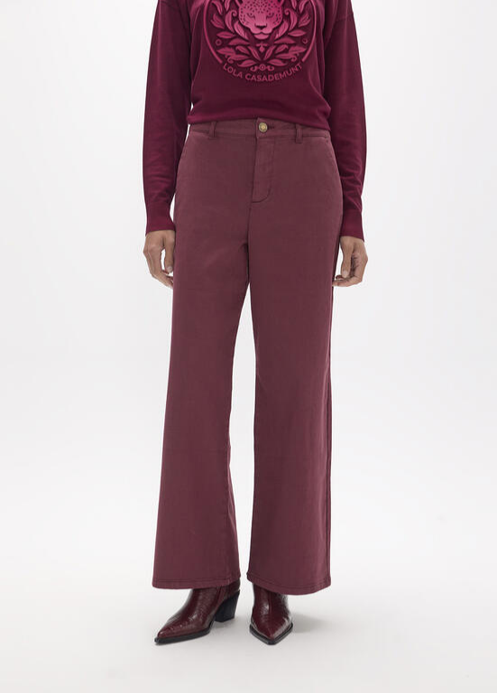 JEANS BORDEAUX LIGEIRAMENTE FLARE LC - LOLA CASADEMUNT