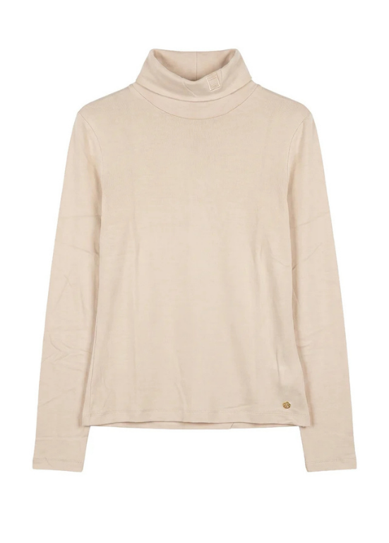 BLUSA LONGSLEEVE DE GOLA ALTA - FOURSOUL