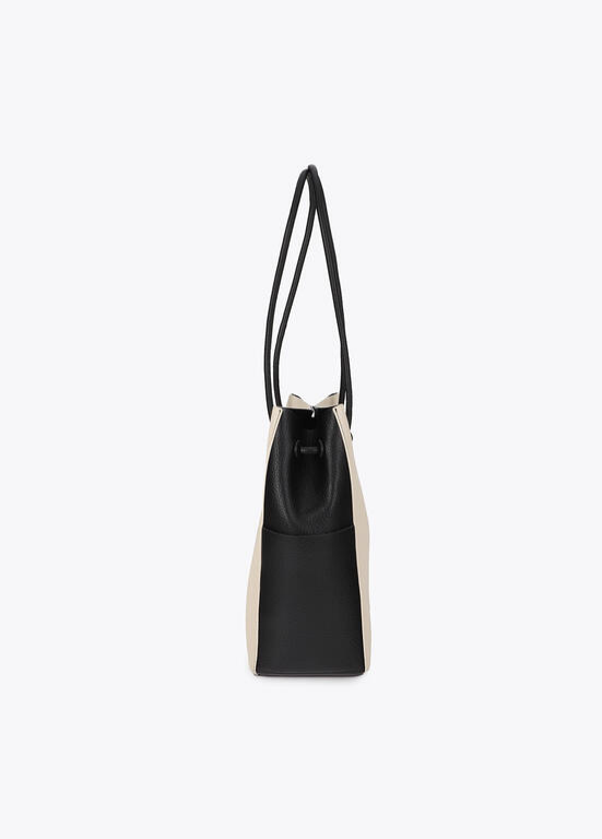 SHOPPER BÁU EM ECOPELE E CONTRASTES BICOLOR LC - LOLA CASADEMUNT