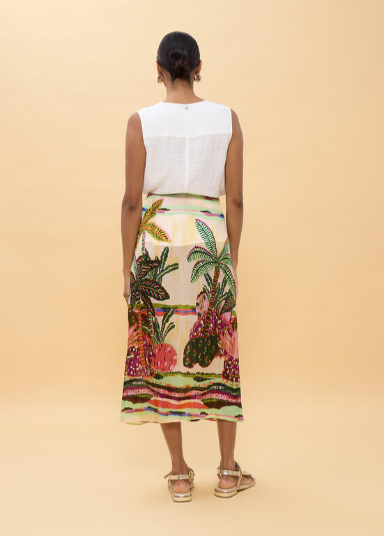 SAIA COM ESTAMPADO TROPICAL - LOLA CASADEMUNT
