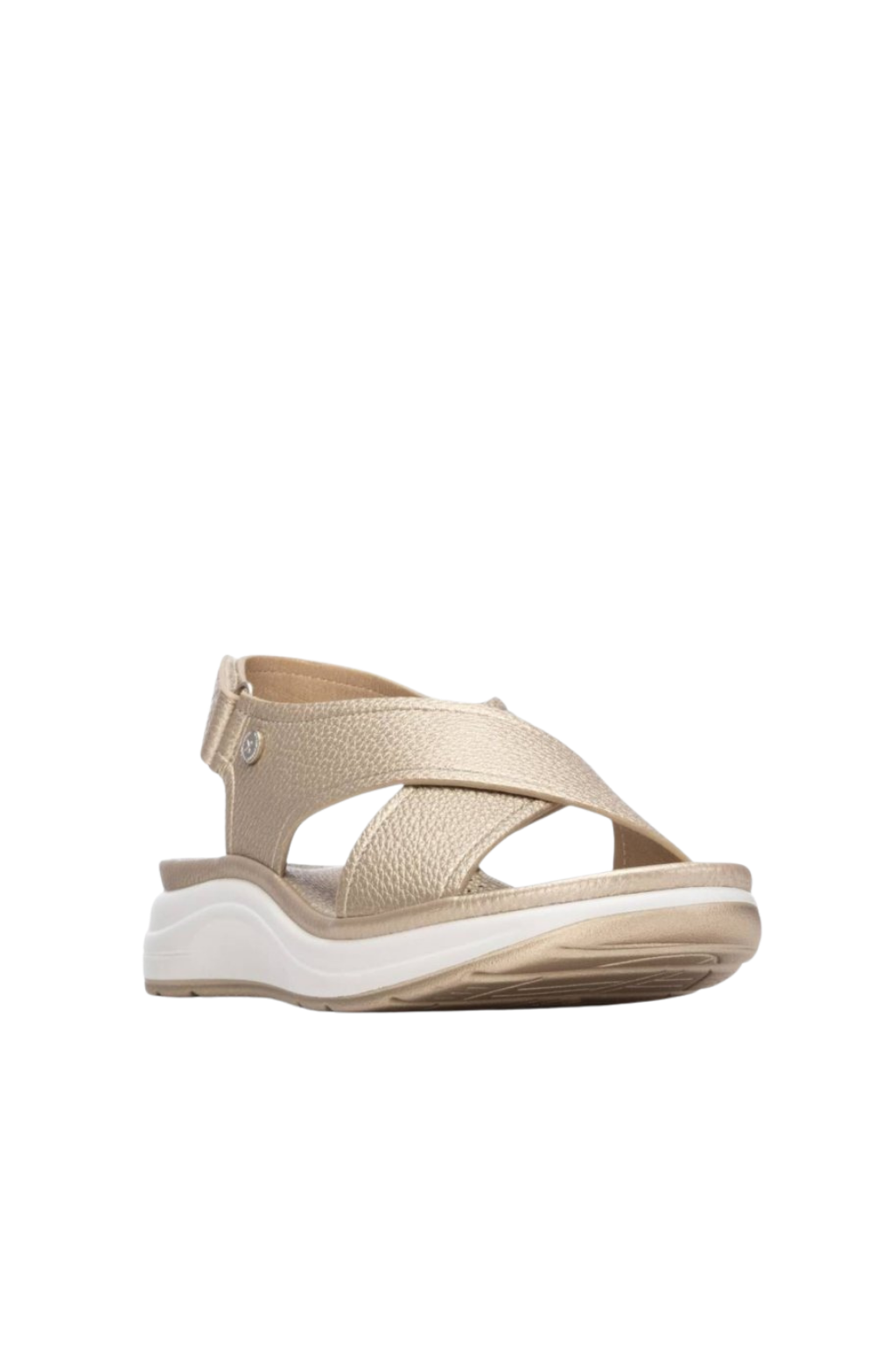 SANDÁLIAS DE TIRAS LARGAS CRUZADAS EM TONS DOURADOS - XTI shoes