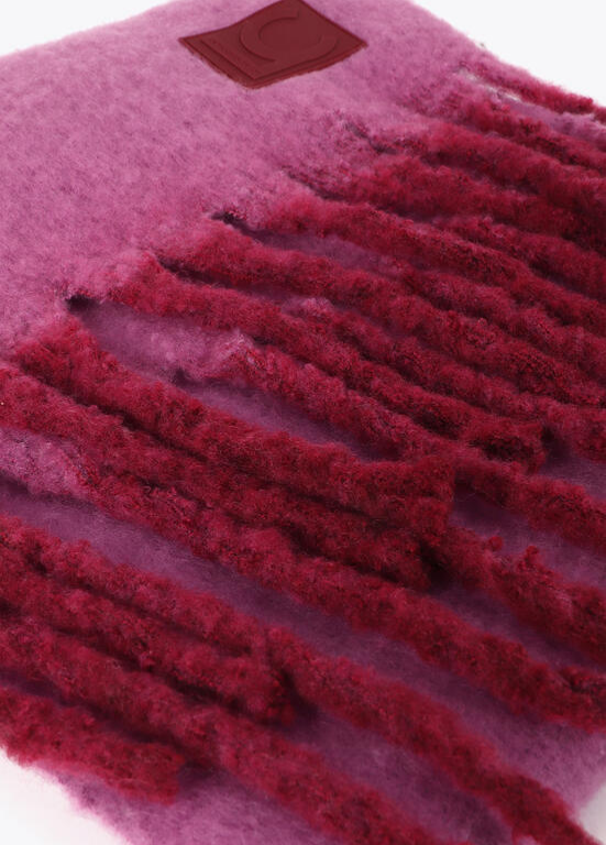 CACHECOL BÁSICO COM DETALHE DE FRANJA DEGRADÊ EM ROSA - LOLA CASADEMUNT