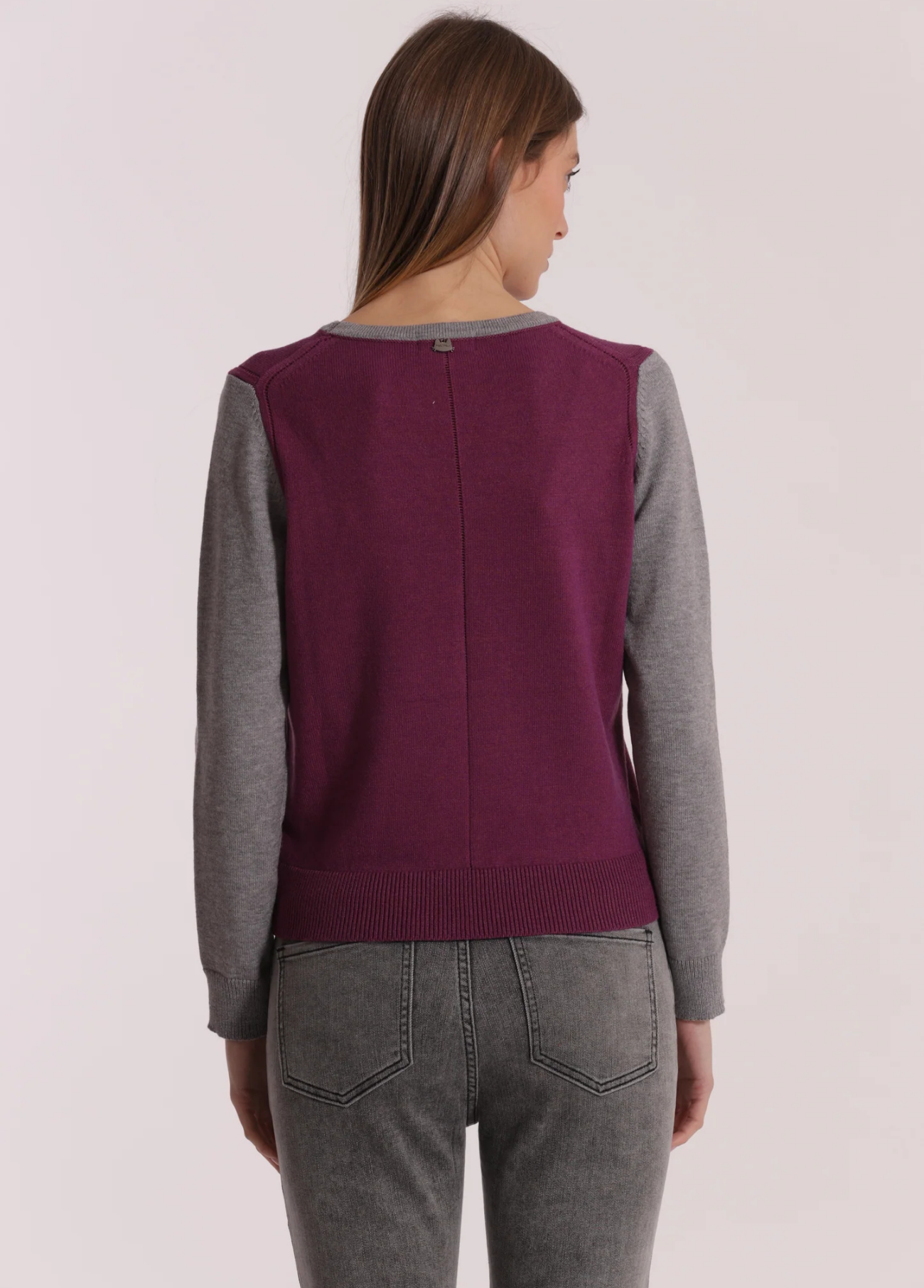 CAMISOLA DE MALHA BICOLOR - MIMI MUA