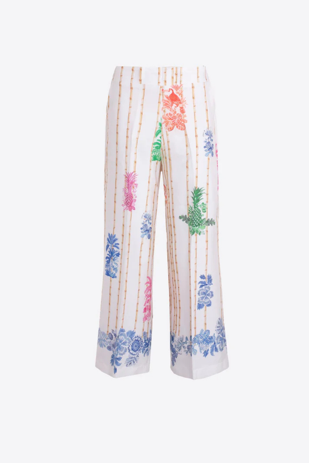 CALÇAS CORTE RETO ESTAMPADO " BAMBU" - VILAGALLO