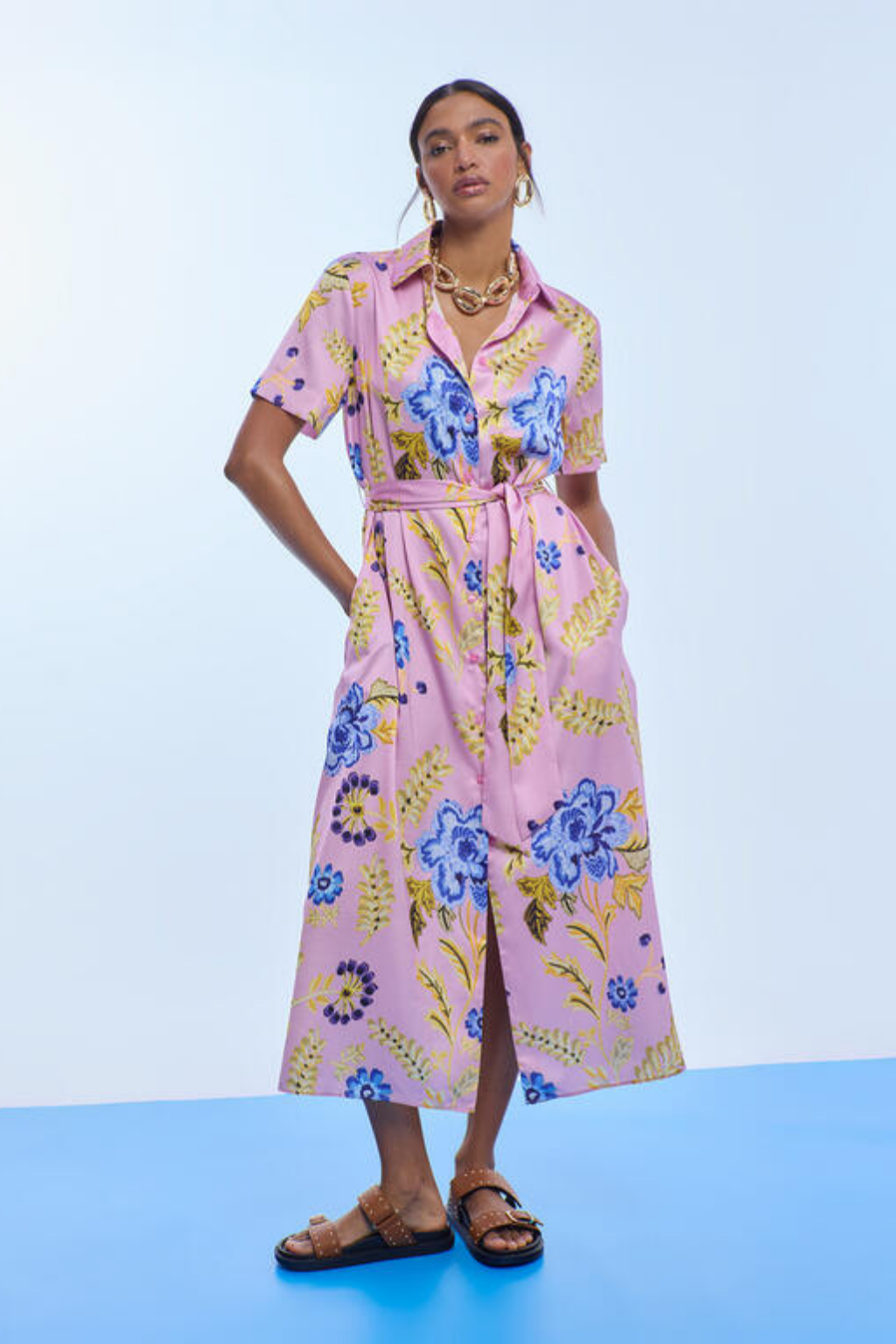 VESTIDO ESTAMPADO FLORAL - LOLA CASADEMUNT