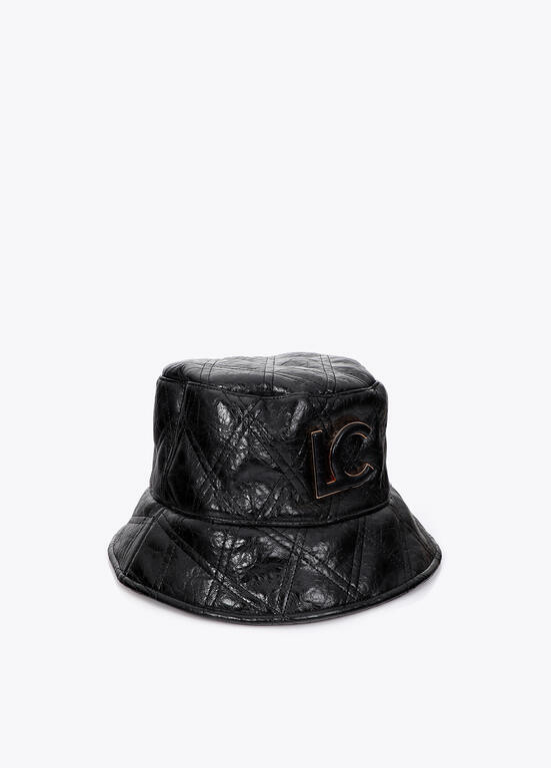 CHAPÉU PRETO ACOLCHOADO IMPERMEÁVEL LC - LOLA CASADEMUNT