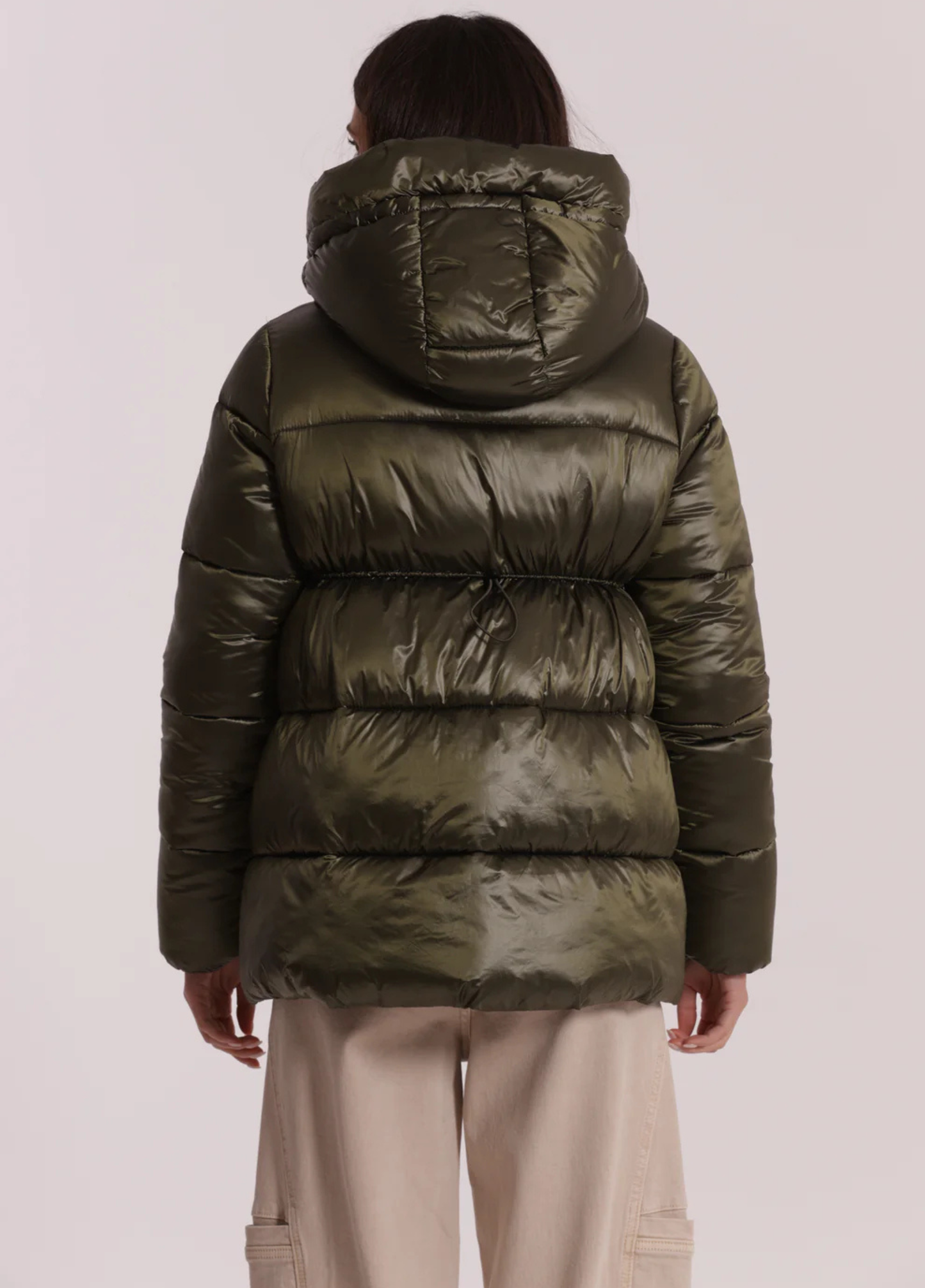 PARKA VERDE MILITAR COM CAPUZ - MIMI MUA