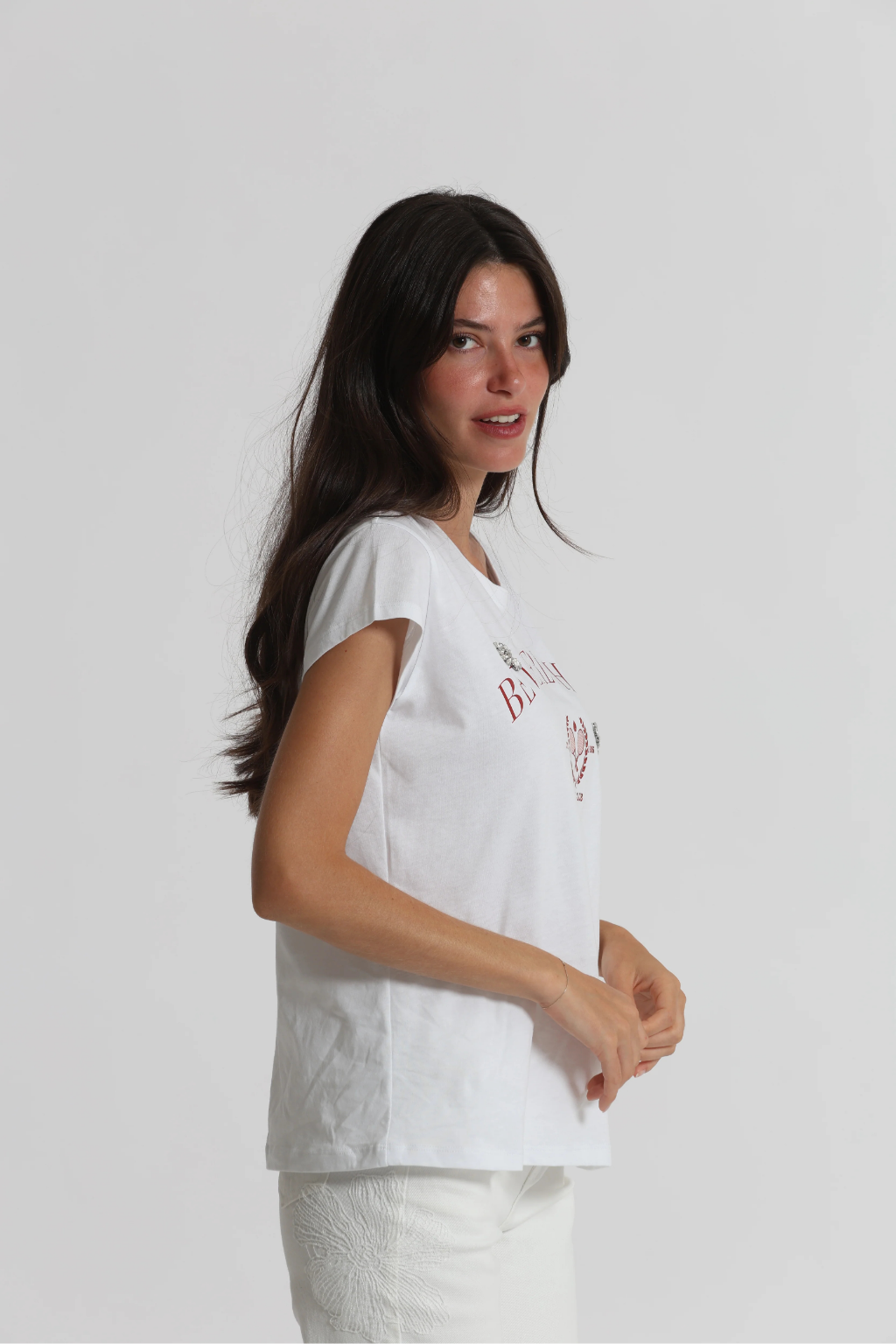 T-SHIRT " BEVERLY HILLS" COM DETALHES EM STRASS - MIMI MUA