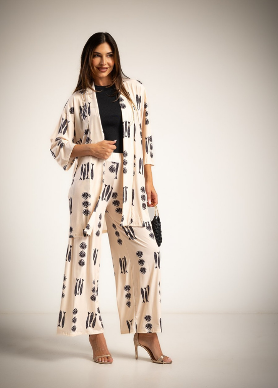 CONJUNTO DE MALHA FRIA COM ESTAMPADO MAR - ALBANO'S