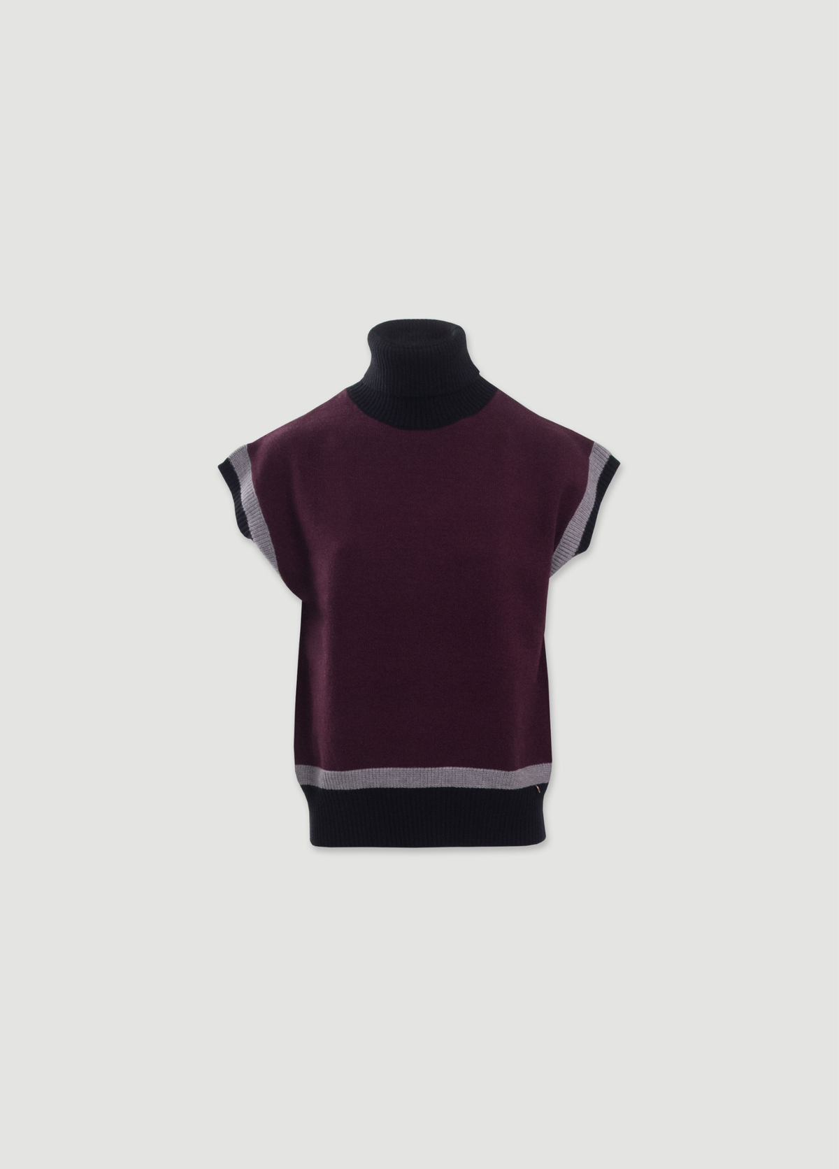 CAMISOLA DE MALHA COM GOLA ALTA E DETALHES - FERRACHE