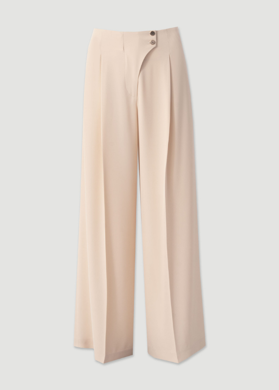CALÇAS DE CINTURA SUBIDA COM CORTE WIDE LEG - FERRACHE