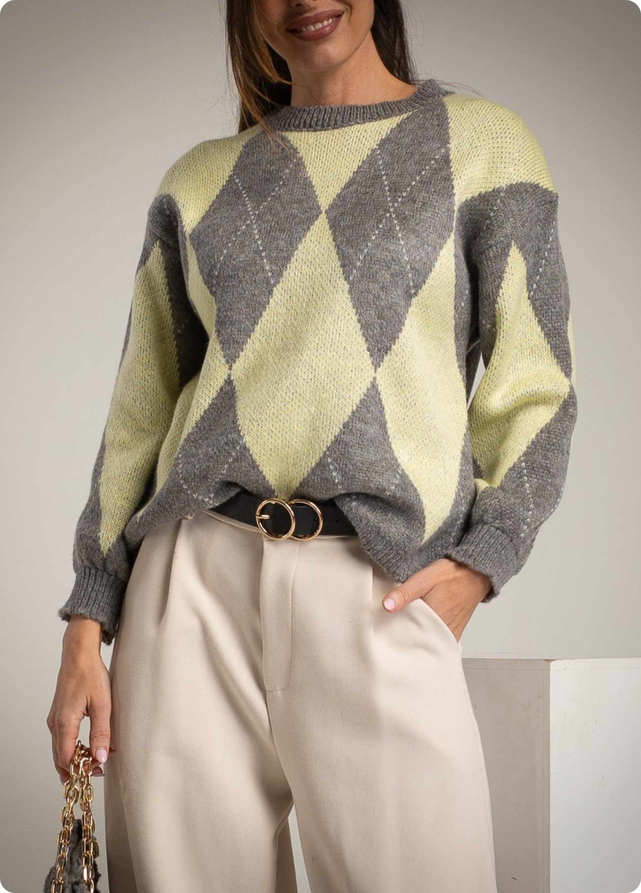 CAMISOLA BICOLOR DE LONSÂNGULOS - ALIBY