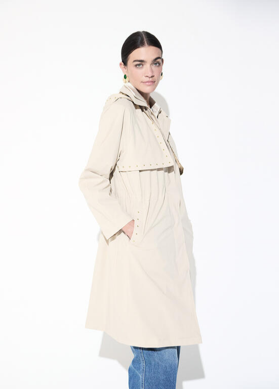TRENCH PÉROLA COM TAG LC - LOLA CASADEMUNT