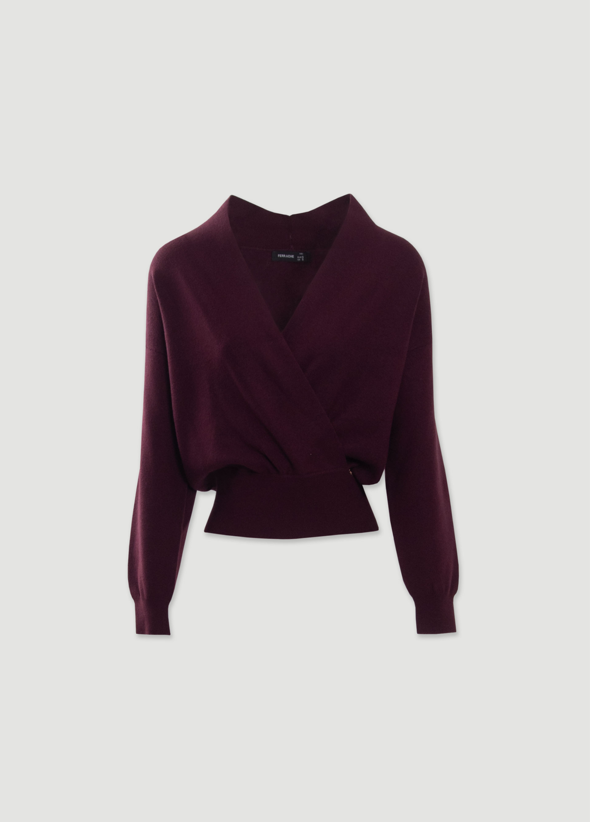 CAMISOLA DE MALHA CRUZADA COM DECOTE EM V - FERRACHE