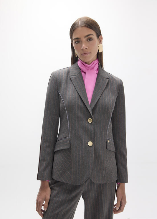 BLAZER CINTADO DE RISCA DIPLOMÁTICA - LOLA CASADEMUNT