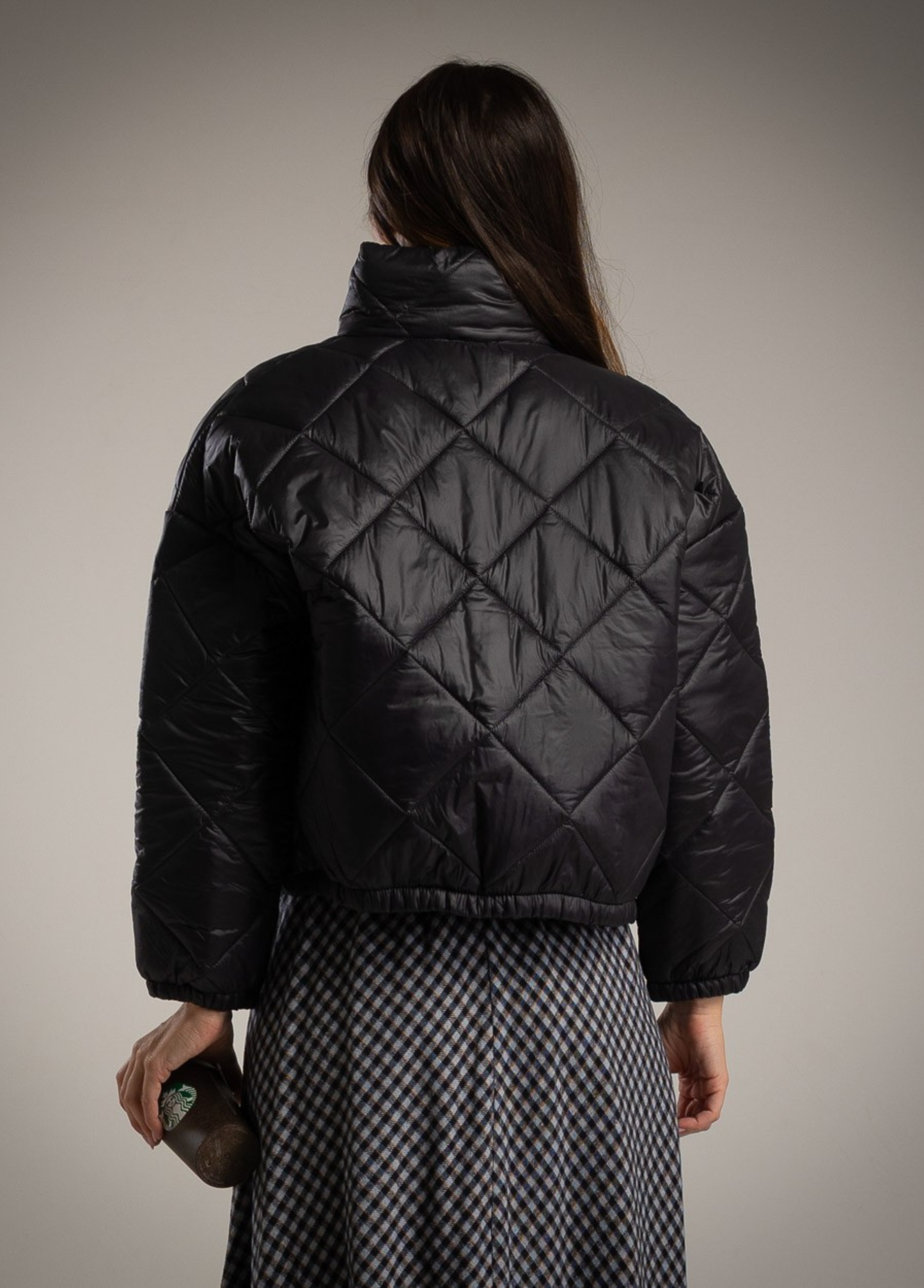 PARKA ACOLCHOADA CURTA COM FECHO NEON - ALBANOS