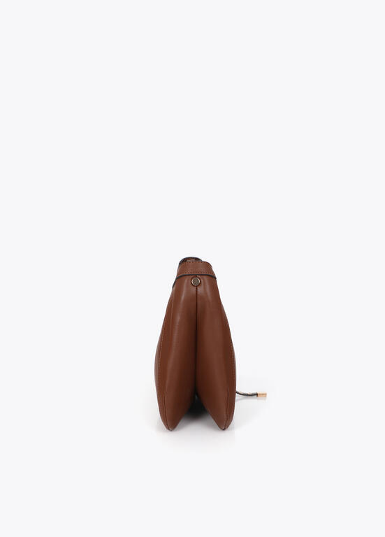 MALA EM ECOPELE CASTANHA COM TACHAS LC - LOLA CASADEMUNT