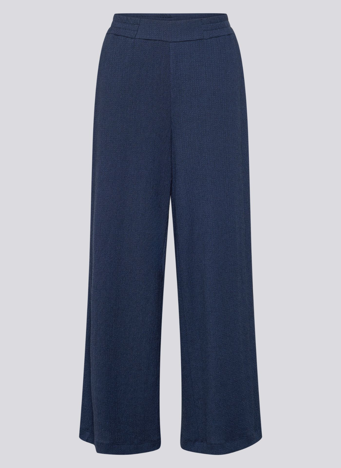 CALÇA AZUL MARINHO TIPO CREPE COM ELÁSTICO NA CINTURA - RABE