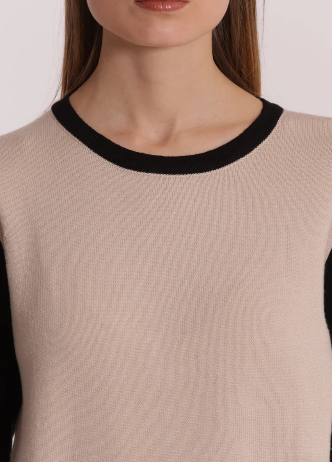 CAMISOLA DE MALHA BICOLOR - MIMI MUA