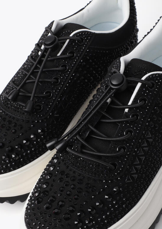 TÉNIS DE PLATAFORMA COM STRASS BRILHO - LOLA CASADEMUNT