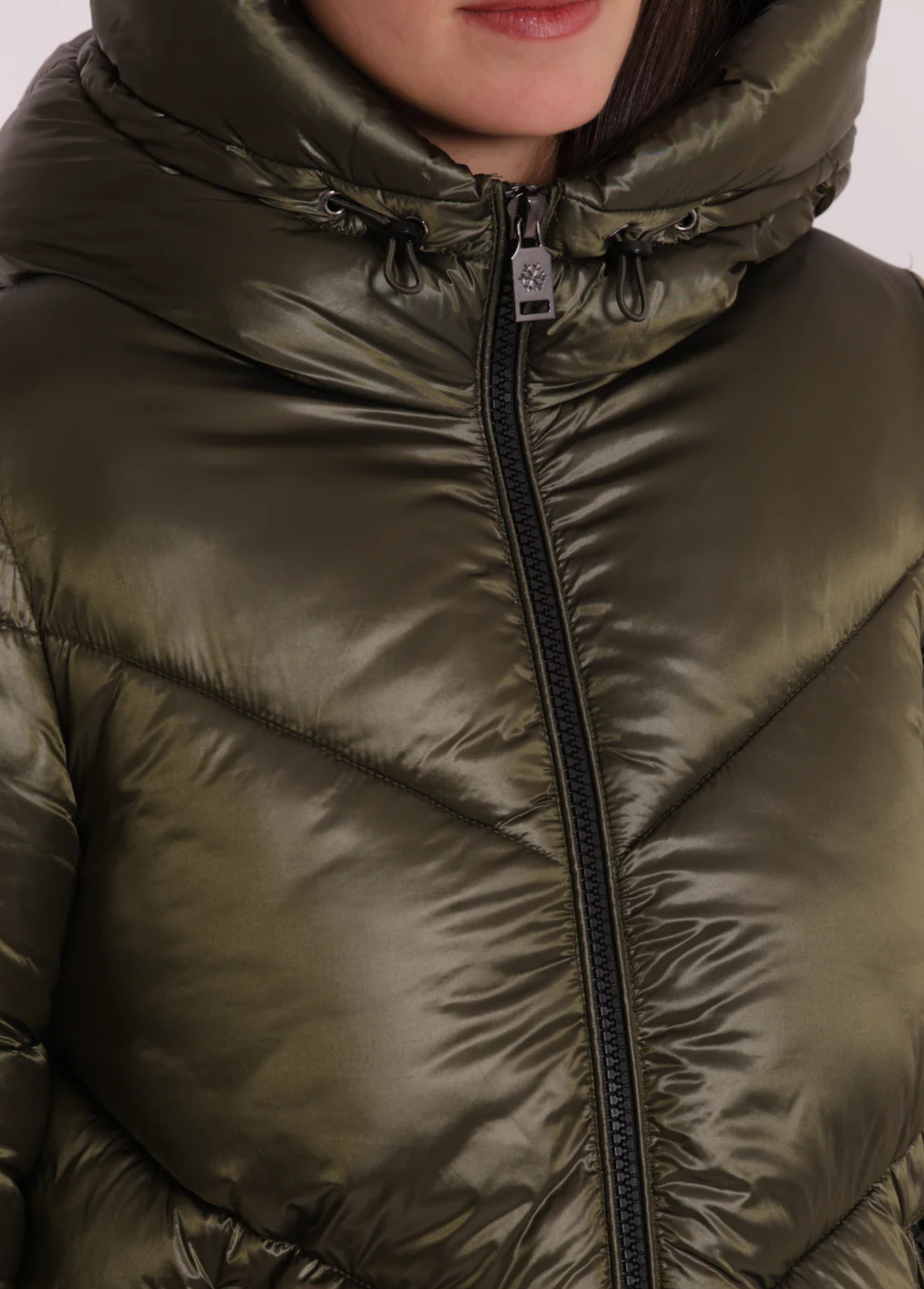 PARKA VERDE MILITAR COM CAPUZ - MIMI MUA