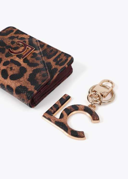 CONJUNTO CARTEIRA & PORTA-CHAVES ANIMAL PRINT - LOLA CASADEMUNT