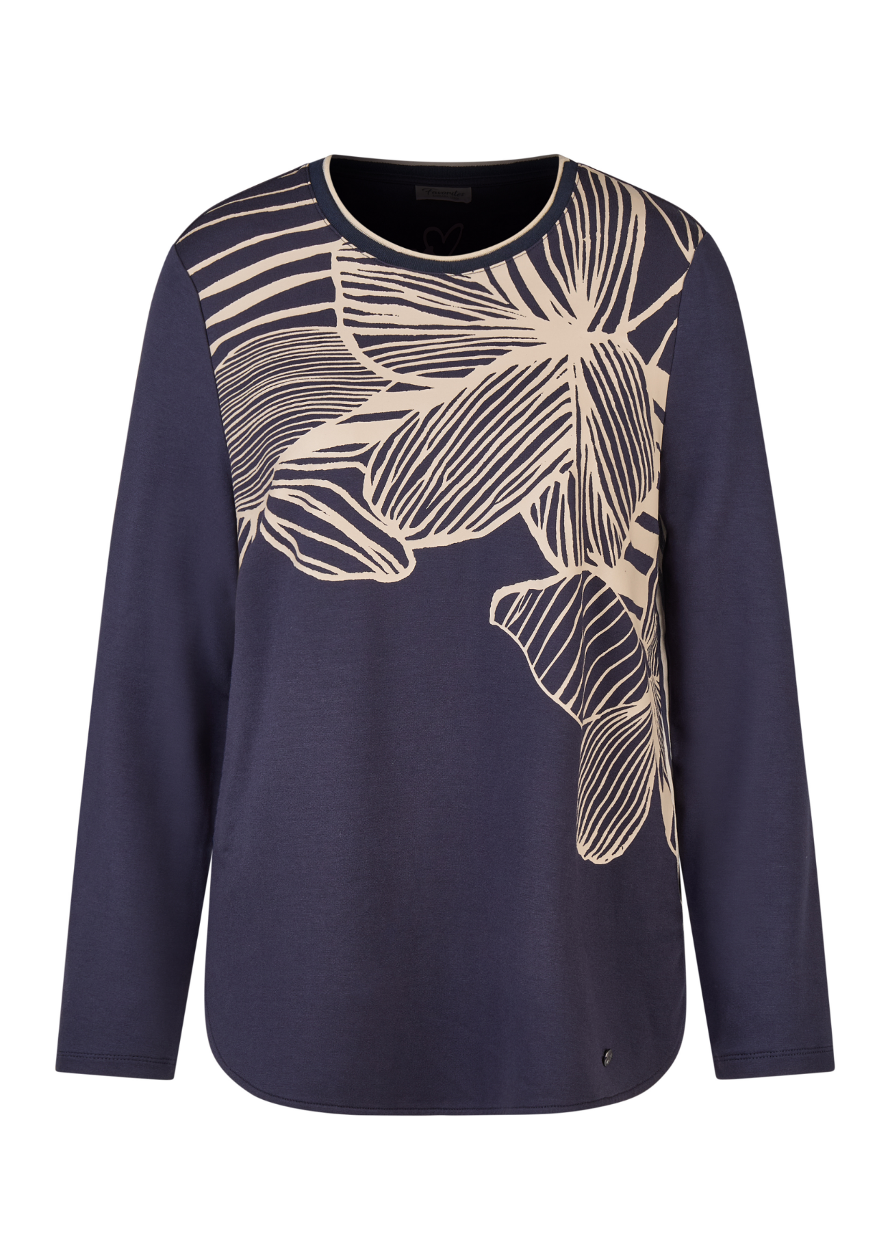 BLUSA ESTAMPADA COM RISCAS VERTICAIS NAS COSTAS - BARBARA LEBEK