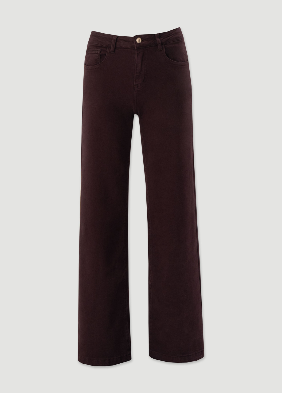 CALÇA EM SARJA BORDEAUX - FERRACHE
