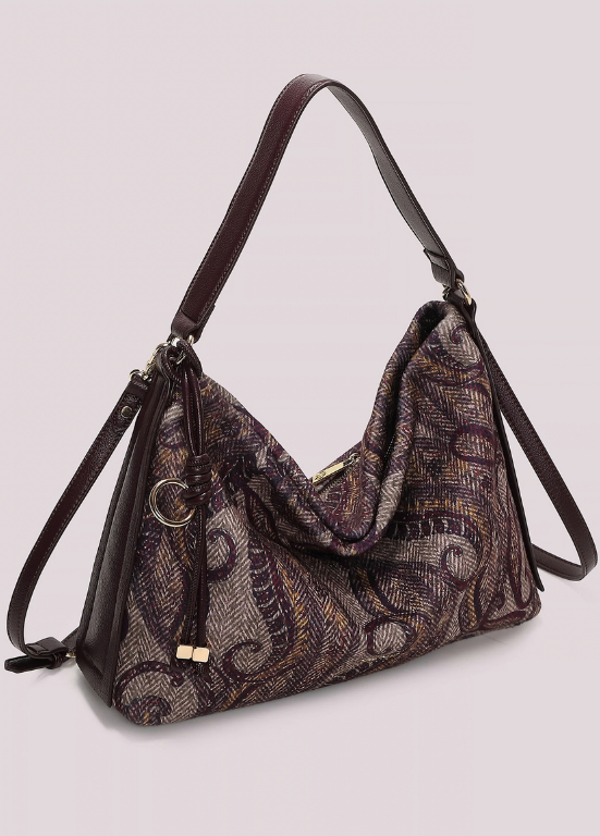 MALA DE OMBRO COM ESTAMPADO DE CORNUCÓPIAS - MIMI MUA