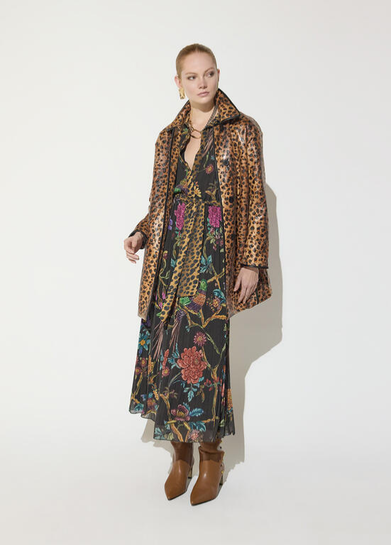 CASACO COM ESTAMPA ANIMAL PRINT BY MAITE - LOLA CASADEMUNT