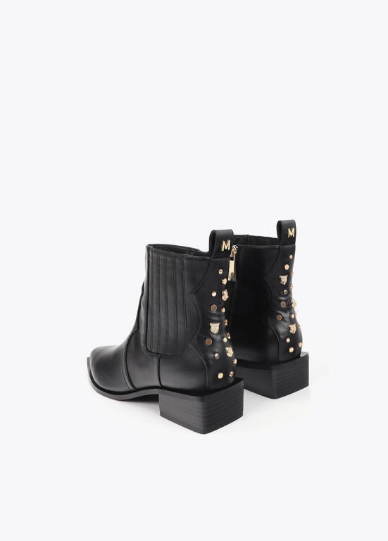 BOTINS PRETOS COM TACHAS DOURADAS MAITE - LOLA CASADEMUNT