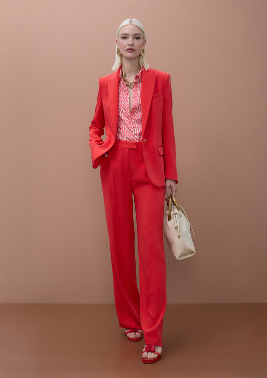 BLAZER RETO EM CORAL VIBRANTE - LOLA CASADEMUNT