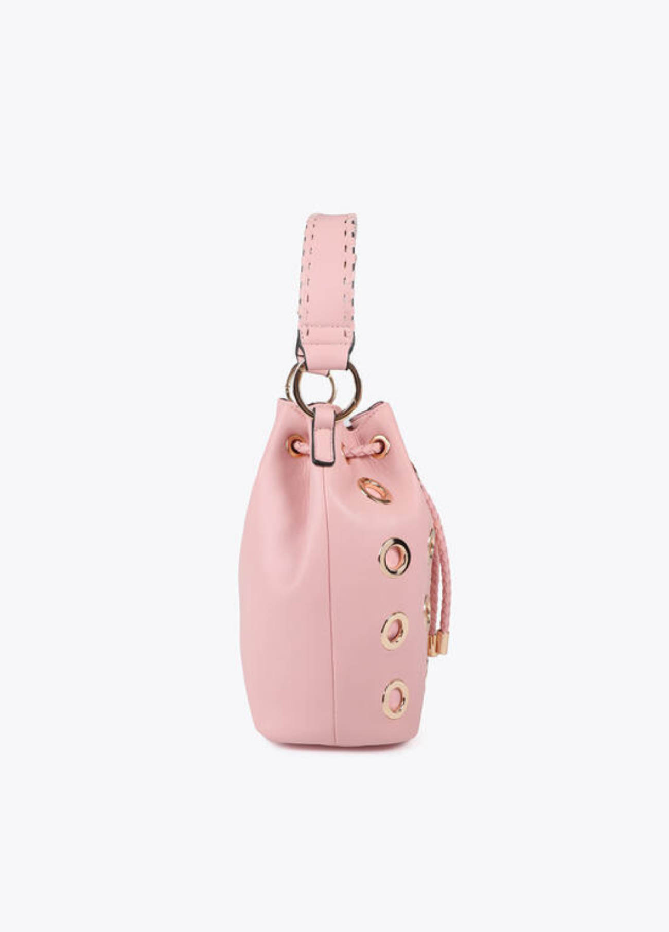 BUCKET BAG COM ILHÓS DOURADAS - LOLA CASADEMUNT BY MAITE