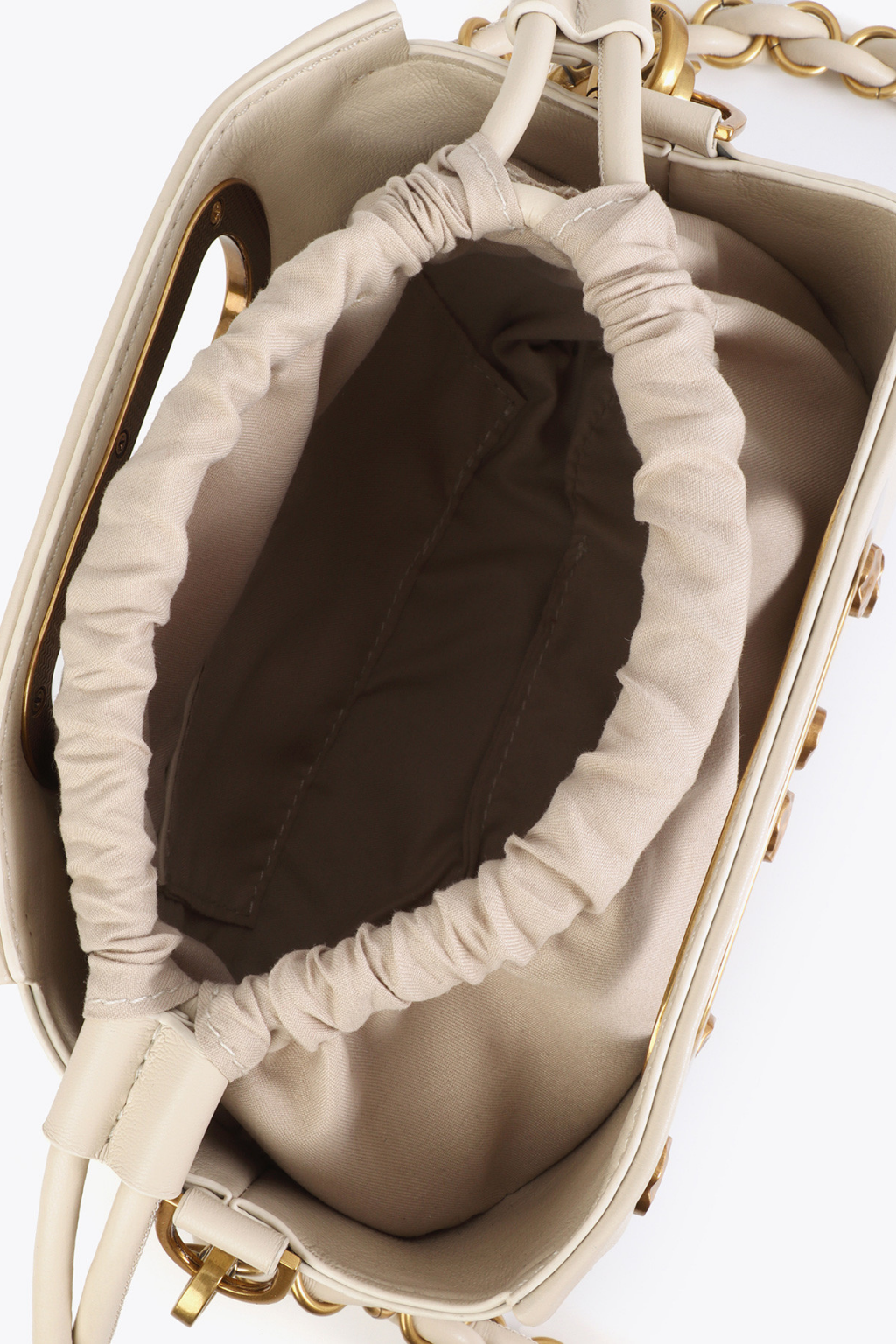 BOLSA DE ECOPELE COM TACHINHAS DOURADAS - LOLA CASADEMUNT