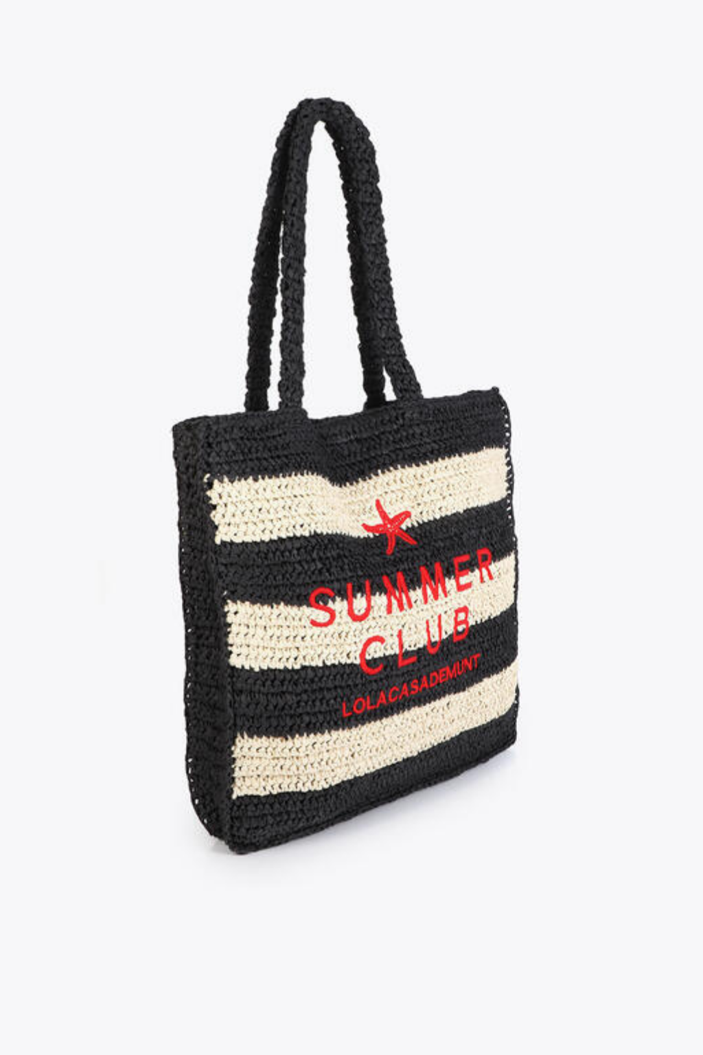 SACO DE PRAIA RÁFIA ÀS RISCAS SUMMER CLUB - LOLA CASADEMUNT