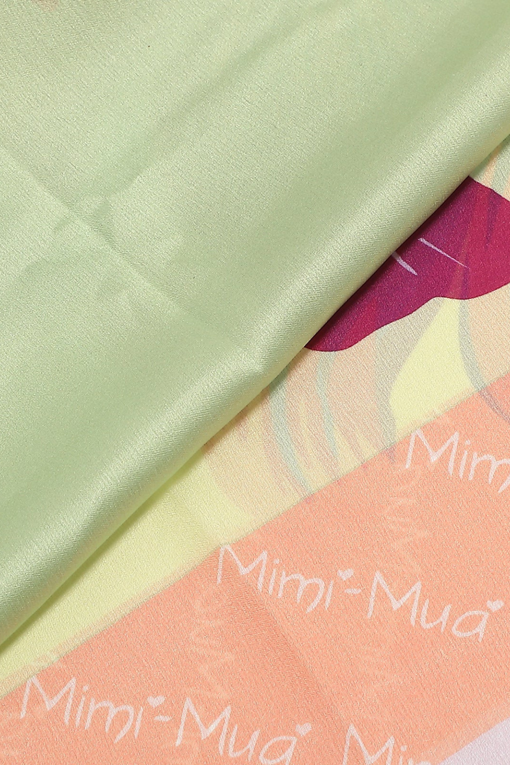 LENÇO COM LÍRIO E MOLDURA - MIMI MUA