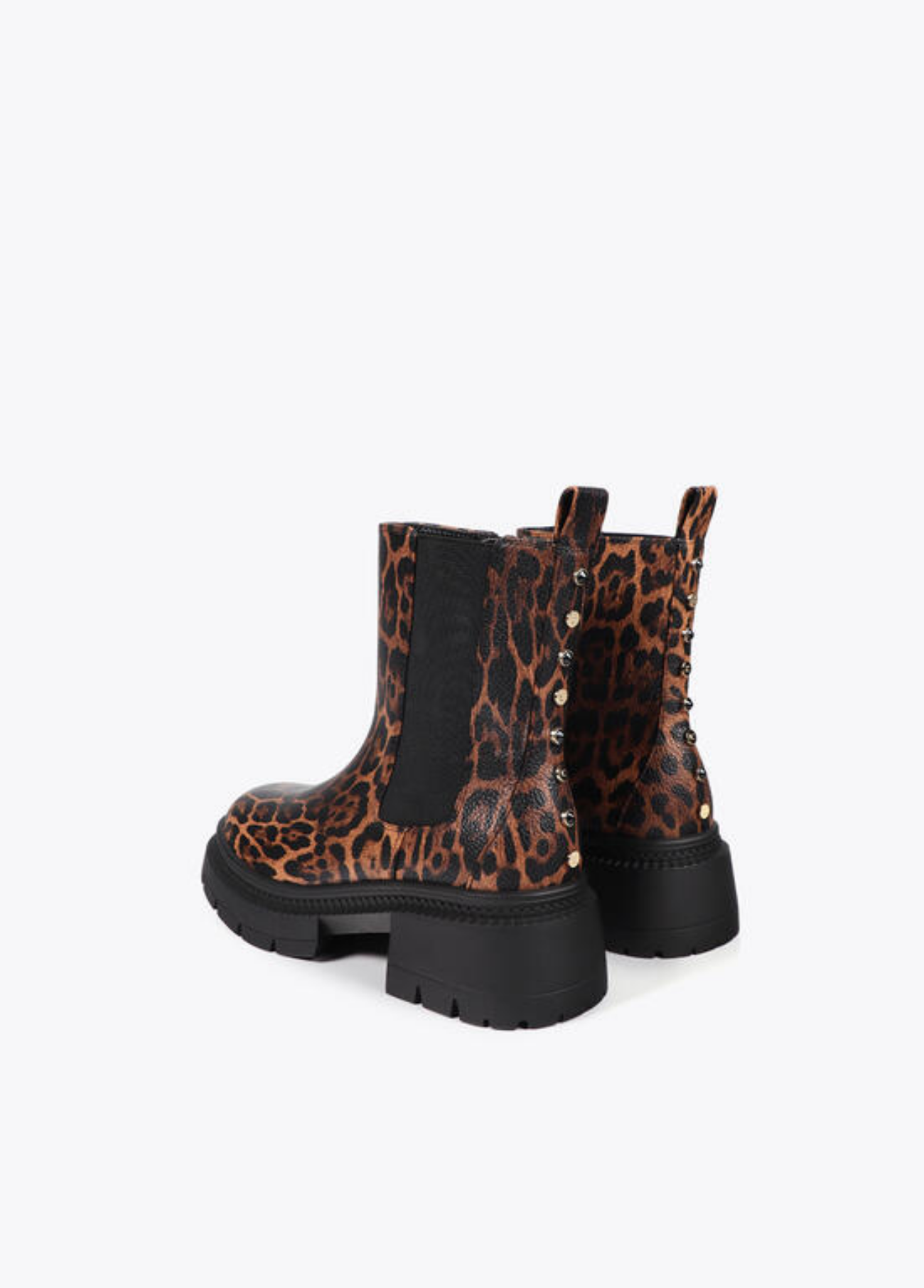 BOTAS ANIMAL PRINT COM TACHAS ATRÁS - LOLA CASADEMUNT