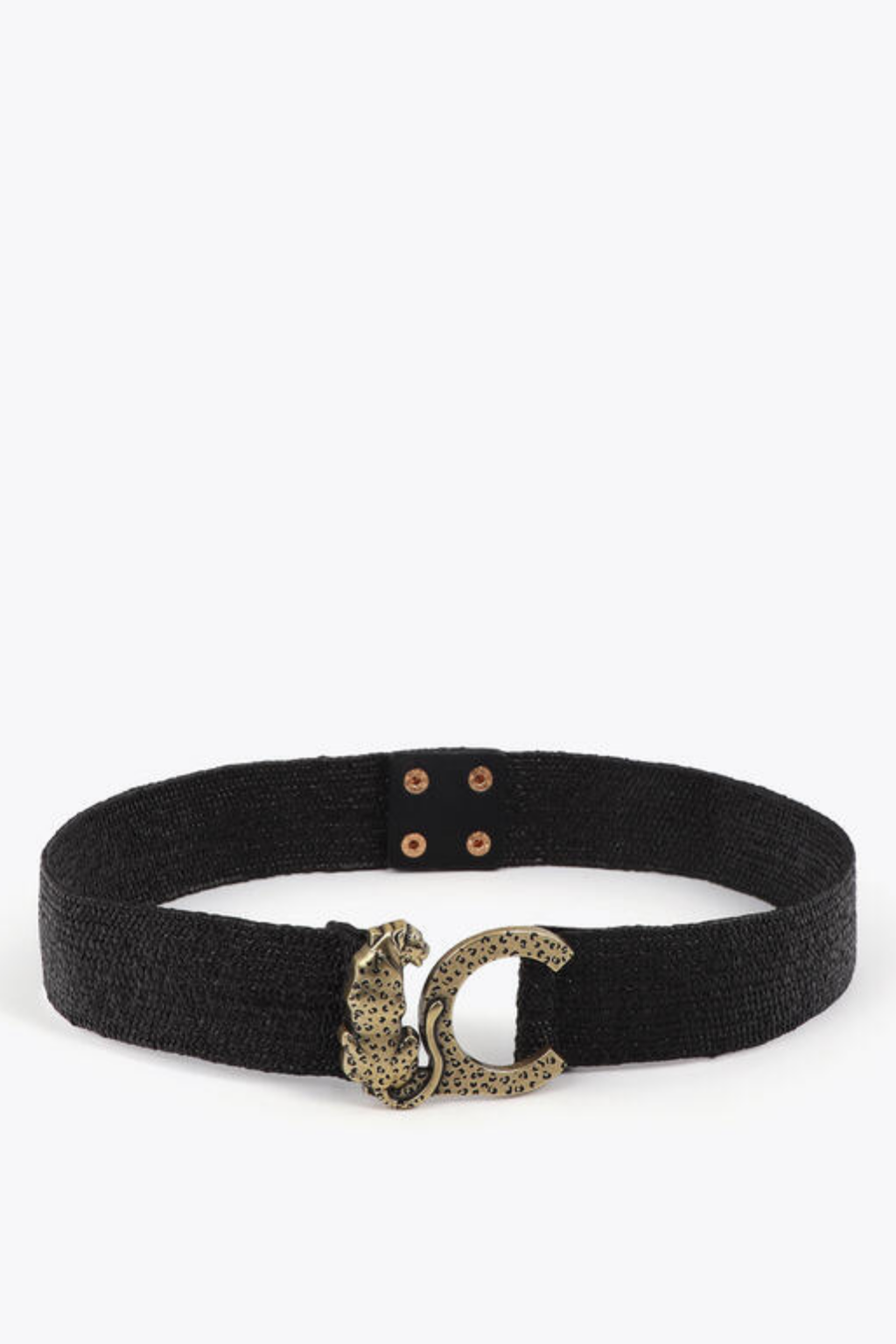 CINTO RÁFIA ELÁSTICO COM LOGOTIPO ANIMAL - LOLA CASADEMUNT