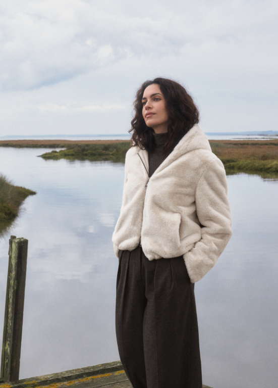 PARKA PÉROLA REVERSÍVEL IMPERMEÁVEL OU PÊLO - BARBARA LEBEK