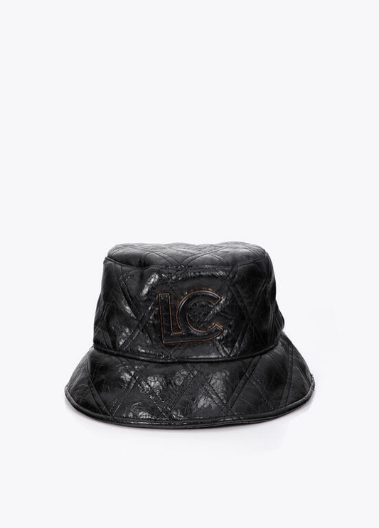 CHAPÉU PRETO ACOLCHOADO IMPERMEÁVEL LC - LOLA CASADEMUNT