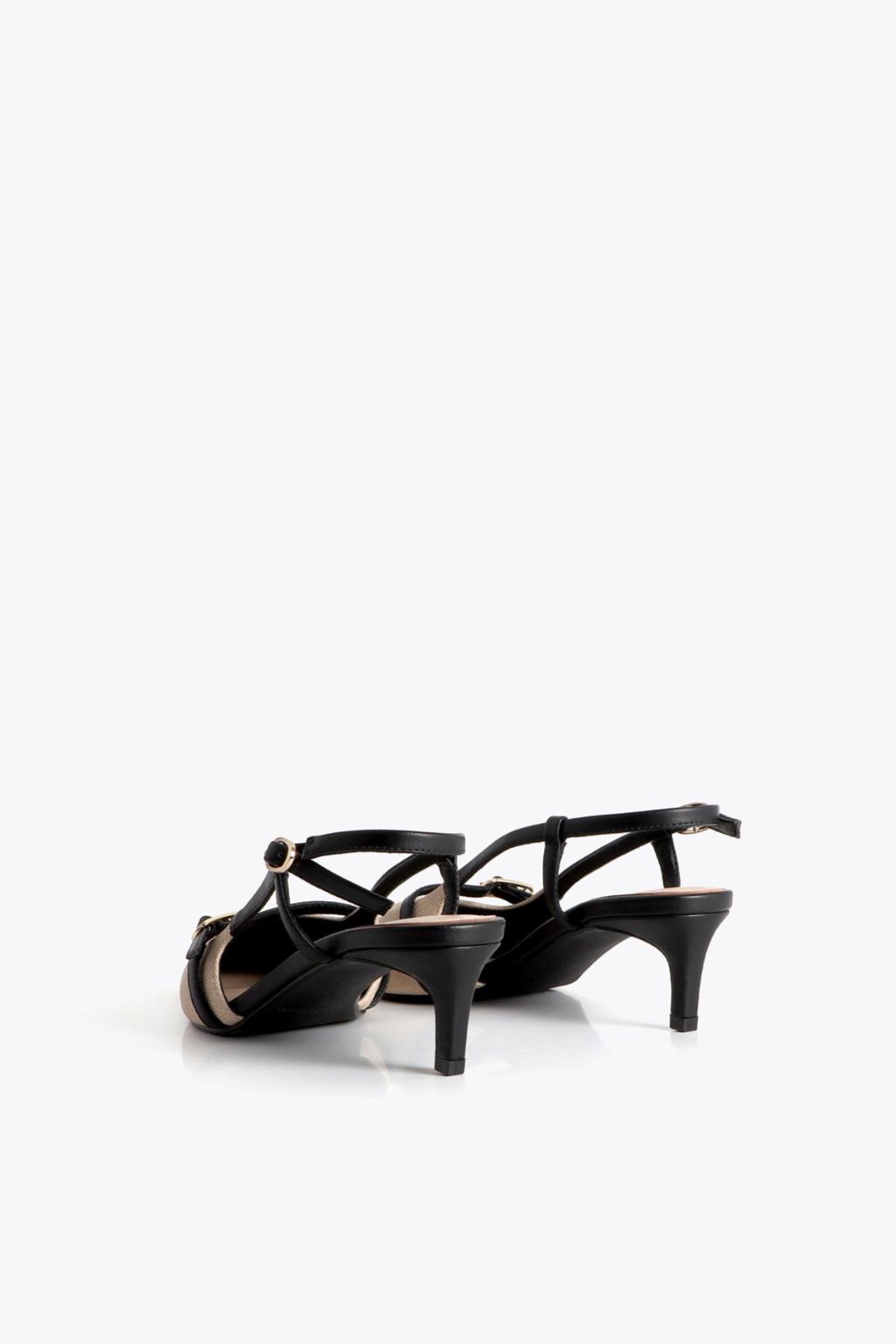 SAPATO SALTO BICOLOR COM FIVELAS PERSONALIZADAS - LOLA CASADEMUNT