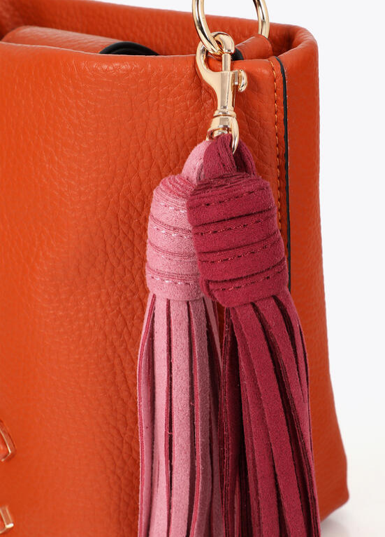 MALA BANDOLERA ECOPELE LC COM PORMENOR DE FRANJAS - LOLA CASADEMUNT